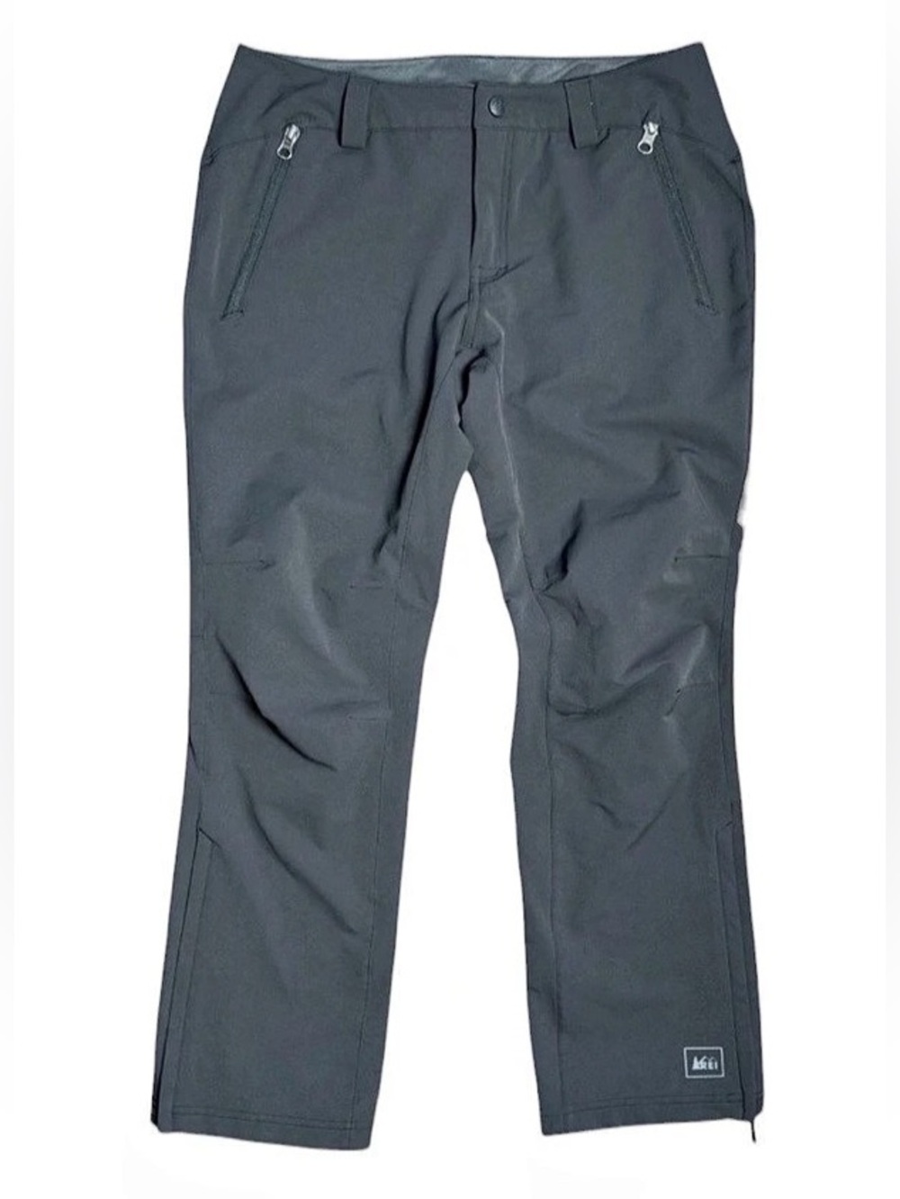 REI Women's Gray Hiking Pants Zip Pockets & Hem Wind/Water
Resistant Size 8 Pet